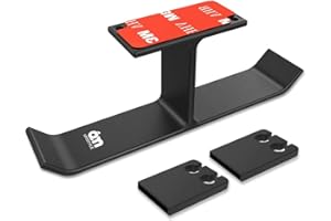 Unter Schreibtisch Headset Ständer, 6amLifestyle Universal Doppel Kopfhörer Halter für Over Ear Kopfhörer, Gaming Headset, aus Aluminium (Schwarz)