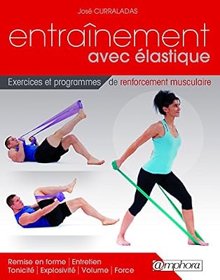 Amphora Entraînement avec élastique - Exercices et programmes de renforcement musculaire (bande élastique n'est pas inclus)