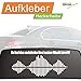 Produktbild Auto Aufkleber Heckscheibe Spruch Equalizer Beat der Musik Farbe Kupfer (30x70cm)