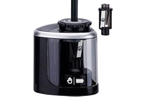 Taille Crayon Electrique Batterie ARPDJK Taille-crayon Électronique Manuel Ou Automatique Dia 6-8mm, Pour Fournitures De Bureau En Classe À Domicile, Artiste Enseignant Pour Enfant, Noir