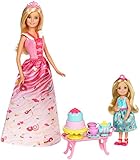 Barbie und ihre Schwester Chelsea richten eine Teeparty aus