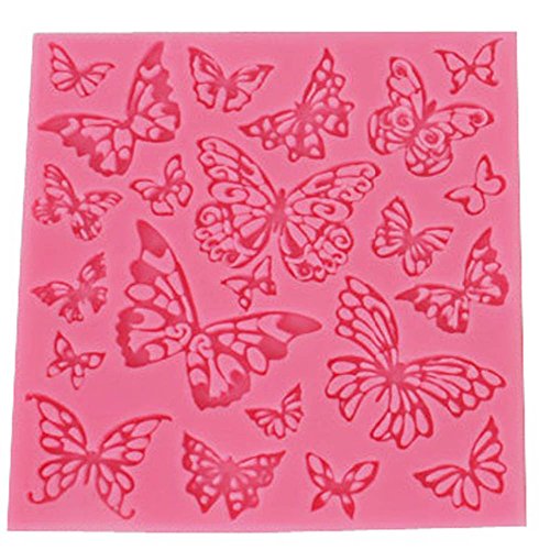 DIY Blume Schmetterling Silikon Spitze Matte Fondant Silikon Formen - 2