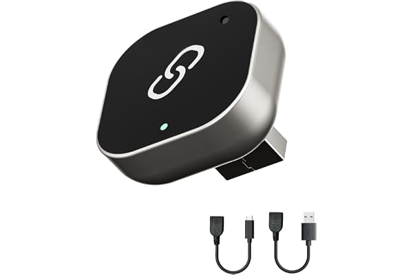 Spedal Adaptateur Carplay sans Fil pour iPhone, EZ Connect Clé USB CarPlay Voiture, Compatible avec Les Voitures 2016+ et iPhone iOS 10+, Plug and Play (Argent)