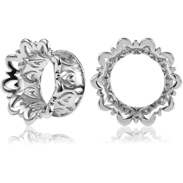 Tapsi's Coolbodyart® Schraub-Tunnel Aus Edelstahl - Rose Gold 3-25mm Für Stylische Ohr-Tunnel