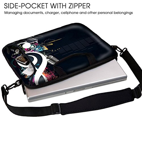 Sidorenko 15-15 6 Zoll Laptoptasche   Laptop Umh  ngetasche  Stilvolle Designer - Computer - Notebook-Schultertasche aus Neopren Schmutz- und Wasserab