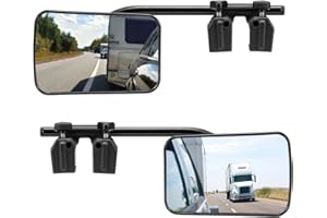 EZGETOP Lusterko do przyczepy kempingowej, regulowane, dodatkowe, zewnętrzne, uniwersalne, do przyczepy kempingowej, do przyczepy kempingowej, lewe i prawe (styl A)