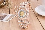 Watch Damen Armbanduhr Legierung Strass Vintage-Mode Armbänder,White