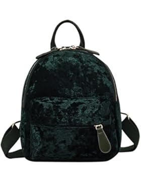 schultertasche mädchen teenager schule Rucksackhandtaschen Mode Frauen Mädchen Velour Rucksack Reise Rucksack...