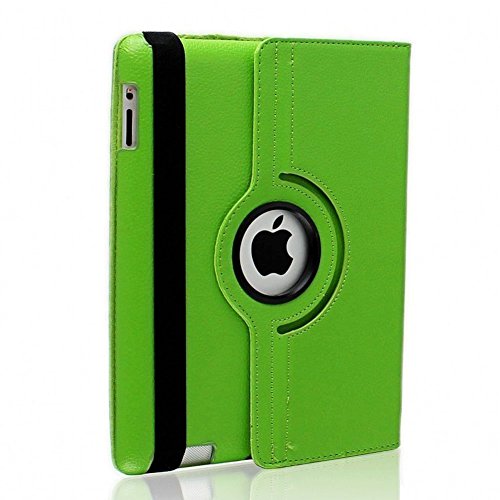 Nouveau design vert en PU imitation cuir avec support rotatif à 360 ° Etui folio Housse pour iPad Pro 9,7