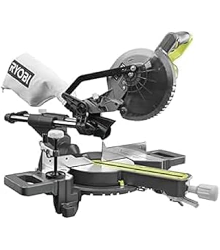 Scie à Onglet Radiale RYOBI 2000W 254mm + Support - Coupes Précises Avec Laser - EMS254L & RLS02