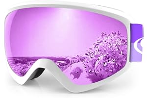 findway Skibrille Kinder,Ski Snowboard Brille Brillenträger Snowboardbrille Schneebrille Verspiegelt für Junior Jungen Mädche