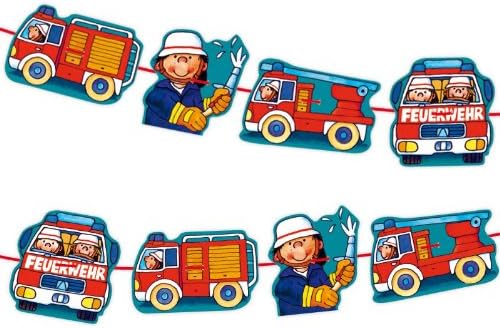 Lutz Mauder 11181 Garland Fire Brigade Childrens Birthday Parties Party Bunting Party Chain Fireman Firemen