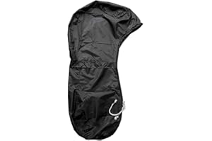 ZONADAH Cubierta completa para motor fueraborda, resistente a la luz y a las grietas, resistente a los rayos UV, cubierta de motor de barco, correa ajustable, apta para motor de 100 – 150 CV