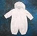 Dressy Daisy Baby Boy's Embroidered Cross Satin Baptism / Christening Romper Formal Suit With Hat Infant Size 0-3 Months White