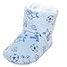 Produktbild Baby Fleeceschuhe Krabbelschuhe Stiefel OB-006 blau Fußball 12 - 18 Monate