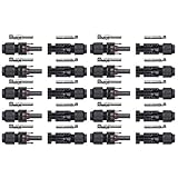 Betop-camp Connecteurs de Câble de Panneau Solaire Mâle /Femelle MC4 (10PC) Anneaux à Double joint d'étanchéité pour un Meilleur Effet Imperméable