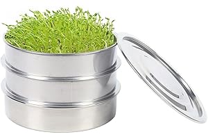 FUROMG Germinador automático de acero inoxidable con colador de metal para semillas