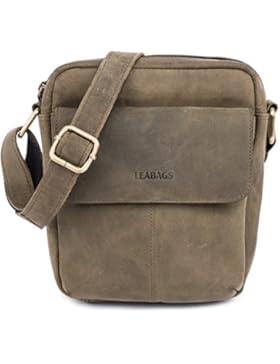 LEABAGS Helsinki Schultertasche aus echtem Büffel-Leder im Vintage Look