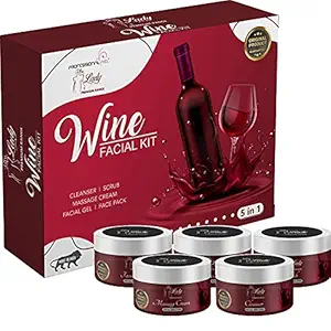 Professional Feel Blue Lady Red Wine Facial Kit (275 gm) Best face skin care radiant / skin whitening brighten glowing/ bridal glow diamond