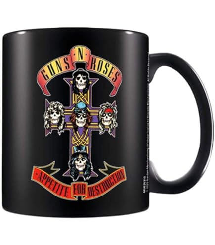 Tazza AC/DC che cambia calore – Tazza ufficiale AC/DC in ceramica con design attivato dal calore, iconico logo della band rivelato con calore, perfetta per i fan, ideale per bevande calde, ideale