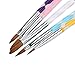 Tinksky 5pcs Nail Art Gel Acrylic Brushes Set Carving Pen Brush Liquid Powder DIY No.12.10.8.6.4