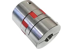 JNMING Elastisk koppling D20L25 flexibel plommonkoppling innerhål 4 mm 5 mm 6 mm 8 mm 10 mm axelkoppling stegmotorkopplare (9 x 10 mm)