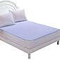 Rite Clique Waterproof Non Woven Double Bed Mattress Protector Sheet (Sky Blue)