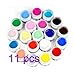 Arpoador 11Pcs Pure Mix Color UV Builder Gel Glue Acrylic Set for Nail Art