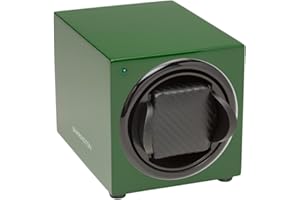 BARRINGTON Automatic Watch Winder for 1 Watch - Compact, Quality, Single Watch Winder with Lots of Great Features. Mains or Battery Powered, Winding Watches Since 2009