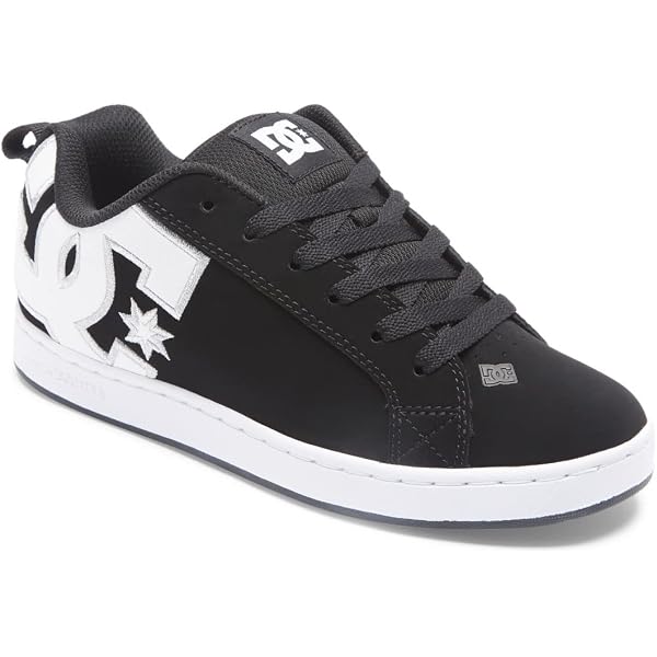 DC Court Graffik M Shoe Xwrk, Sneakers Basse Uomo, Tomaia In Pelle Traforata, Bianco/Rosso/Nero