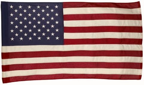 Valley Forge Flag 2.5 x 4 Foot Standard Cotton US American Flag with Sleeve