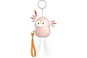 NINONLY 130dB Alarme Personnelle Anti Agression, Alarme de Poche pour Femmes, Sirène Personnelle d'urgence avec Lumière LED, Porte Clef Alarmes de Sécurité pour Enfants Personnes Agées