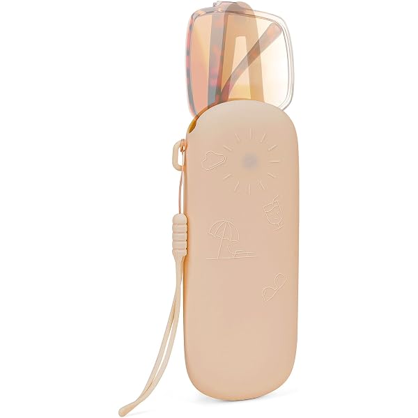 Linkidea Custodia per occhiali da sole extra large con catene staccabili, in pelle vegana, organizer morbida per occhiali da sole, compatibile con CELINE CL40227U VERSSACE VE4395 Gucci GG0595S GG0875S