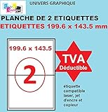 A5 tipo etiquetas 199,6 x 143,5 mm.