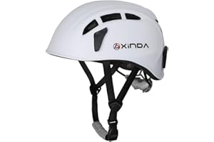 Heemtle Safety Helmet Rock Climbing Tree Caving Kayaking Rappel Rescue Hard Hat 5 Colors Optional （Adjustable：52-62CM）