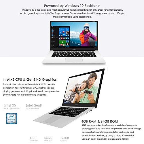 CHUWI LapBook 15 6 inch Windows 10 FHD Screen Notebook Intel Cherry Trail Z8350 Quad Core 1 44GHz 4GB RAM 64GB ROM 10000mAh Battery HDMI WiFi UK Plug 