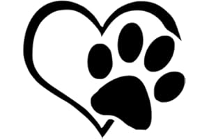 N-brand PULABO - Adesivo da parete per finestrino auto, motivo zampa di cane, gatto, gatto, gatto, gatto, gatto, decorazione da parete in vinile, elegante e popolare