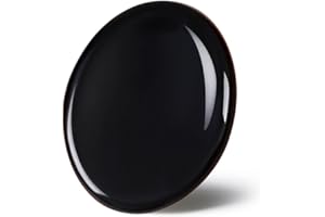 GUJOXILA Black Obsidian Thumb Worry Stone Healing Crystals Gifts for Beginner Oval Pocket Gemstones Meditation Chakra Polished Reiki Balancing Energy Massage Crysta