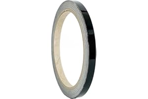 ‎1A STYLE STICKER Auto Zierstreifen Schwarz Glänzend KFZ Folienstreifen Autodekor Folie Black Pinstripes Motorrad Basteln Modelbau (6 mm)