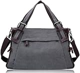 Coofit Damen Canvas Umhängetasche Messenger Bag Handtasche Hobo