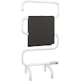 Status Radiator Towel Rail, 5 Bars Electric Heated Towel Rail, White, Free Standing, WHTR-100W1PKB