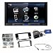 Produktbild Radioeinbauset 2-DIN Radioblende in Klavierlack / schwarz incl. Lenkradfernbedienungsadapter (Kenwood) für Seat Ibiza (Typ 6J) ab 2008 + Kenwood DMX100BT - 17,3 cm WVGA Digital Media Receiver mit Bluetooth