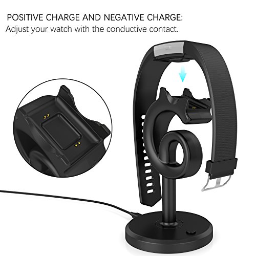 Fitbit Charge 2 Ladegerät GOOQ tragbare und rutschfeste Ladestation - 5