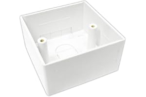 Bluecharge Direct 45mm Single Gang Socket Back Box For RJ45 Network Faceplate Patch Wall Mount