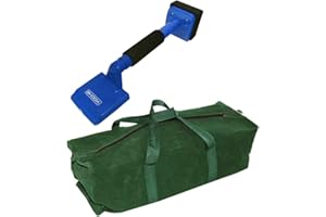 TOOLTIME. Voche® Blue Knee Kicker Carpet Stretcher Fitting and Laying Tool + Heavy Duty Canvas Tool Bag