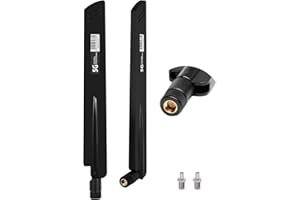 GREATZER Antenne 5G LTE 18DBI Intérieur SMA / TS9 Mâle Omnidirectionnelle Signal WiFi Antenne Amplificateur,3G/4G/5G/GSM/GPRS,pour Routeur Réseau sans Fil,PCI,Caméra IP,Booster WiFi,Caméra Sécurité WiFi-Noir