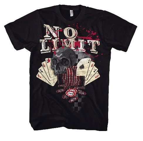 Preisvergleich Produktbild Art Worx T-Shirt No Limit Totenkopf schwarz-bunt XXL
