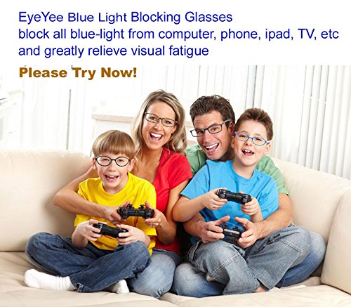Computer Lesebrille – 2017 New eyeyee blau light blockierender Reader Spring Scharnier Blendschutz Anti Belastung der Augen Bildschirm Brillen Schützen Augen Herren Damen Eyewear Frames Gamer Brille für Computer Verwenden, schwarz - 5