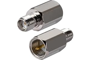 Vecys 4G Antena Adaptador SMA Hembra a FME Macho Adaptador para 2G 3G 4G LTE Antenas Routers Banda Ancha Móvil WLAN Wireless(2 pcs)