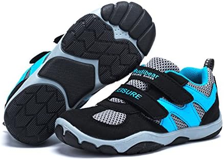Tufanyu Children's Fashion Sneakers Boys 's Sports Shoes Kid Resistance Rubber Sole Kids Walking Shoes (Color : Black, Size : 34 EU)